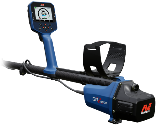 Minelab GPZ 8000 kontrol ünitesi ve renkli ekran